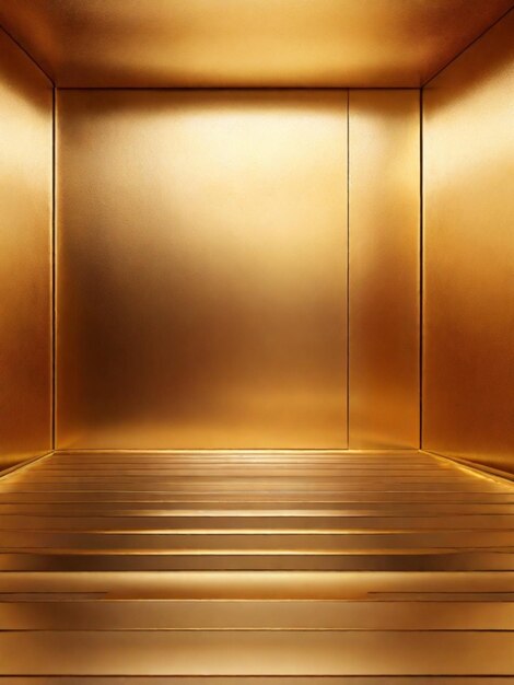 Golden color gradient room background