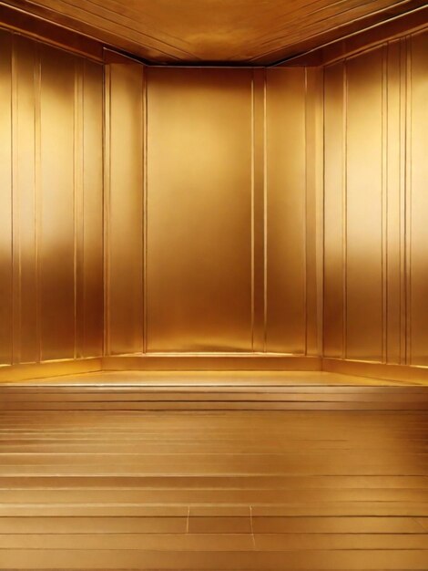 Golden color gradient room background