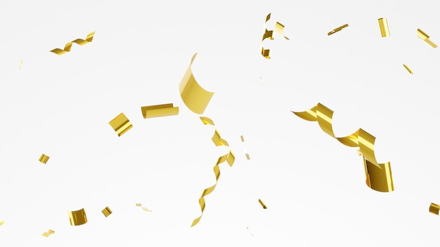 Golden confetti abstract background