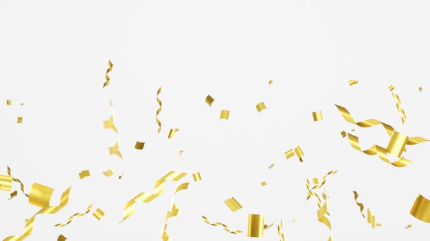 Golden confetti abstract background