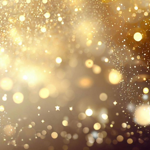 Golden confetti celebration background and Gold glitter sparkle texture