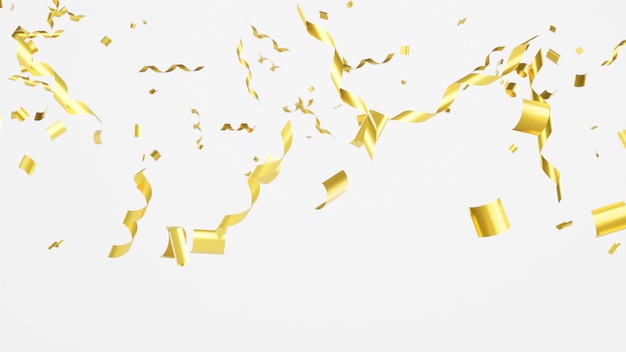 Golden confetti shiny background