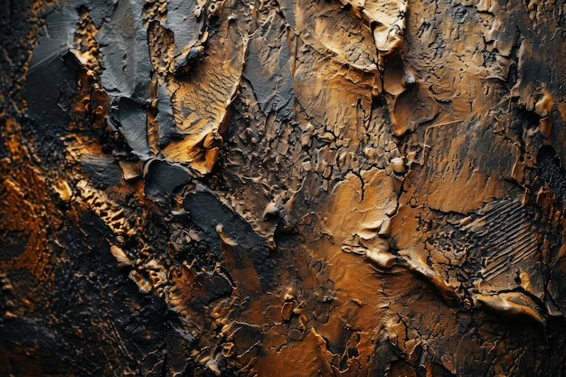 golden cracked wall