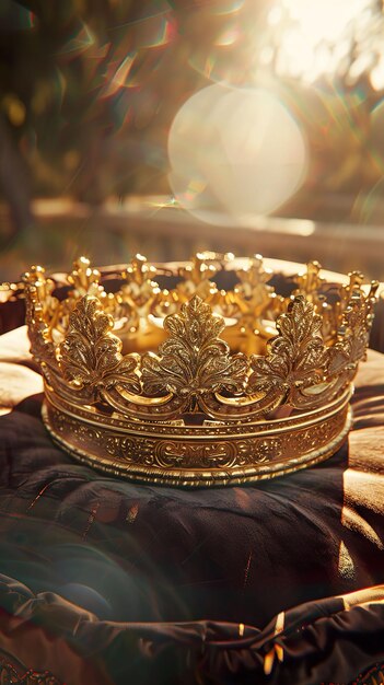 Golden Crown with intricate engravings