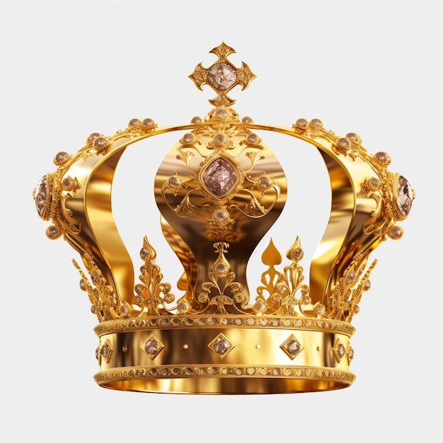 Premium Ai Image Golden Crown With Jewels