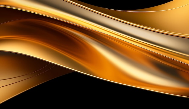 Golden curving motion in the style of golden hues modern and sleek