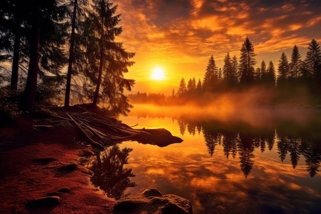 Golden Daybreak Natures Masterpiece Sunny Photos