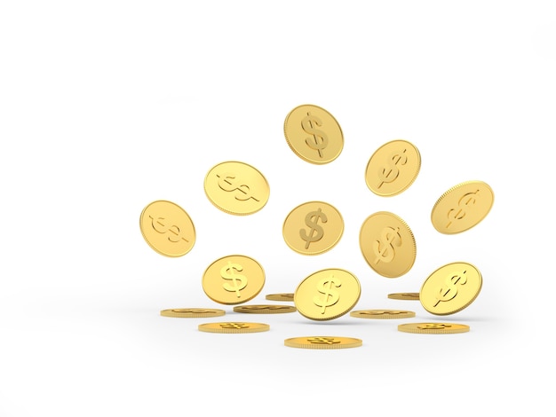 Golden dollar coins are falling 3d