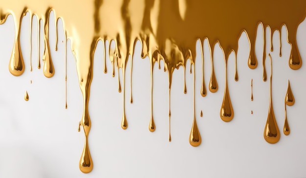 Golden droplet ink texture background with luxurious touch generative ai