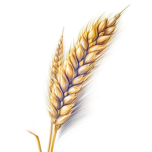 golden ear of wheat illustration vector