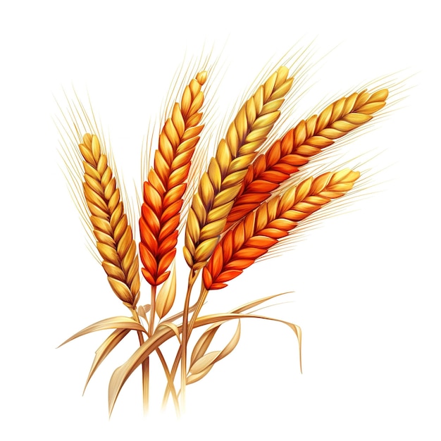 golden ear of wheat illustration vector