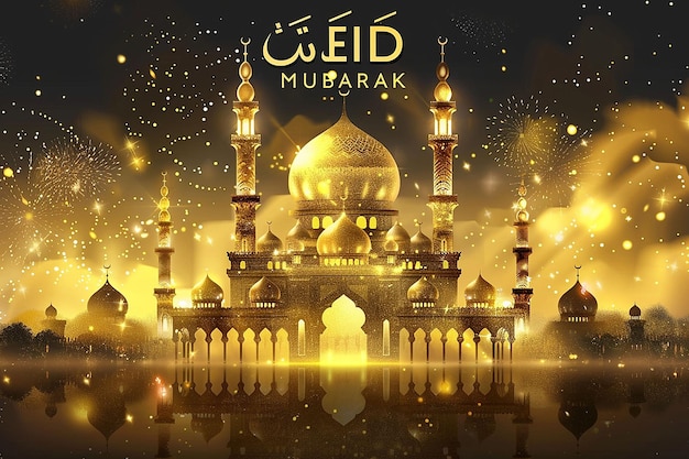 Golden Eid Mubarak Celebration