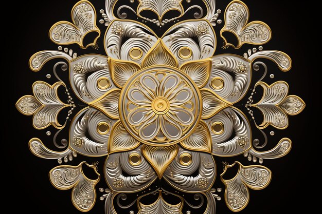 Golden Elegance Luxury Mandala achtergrond