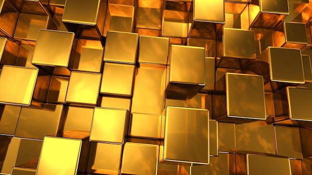 Golden elements background generative ai