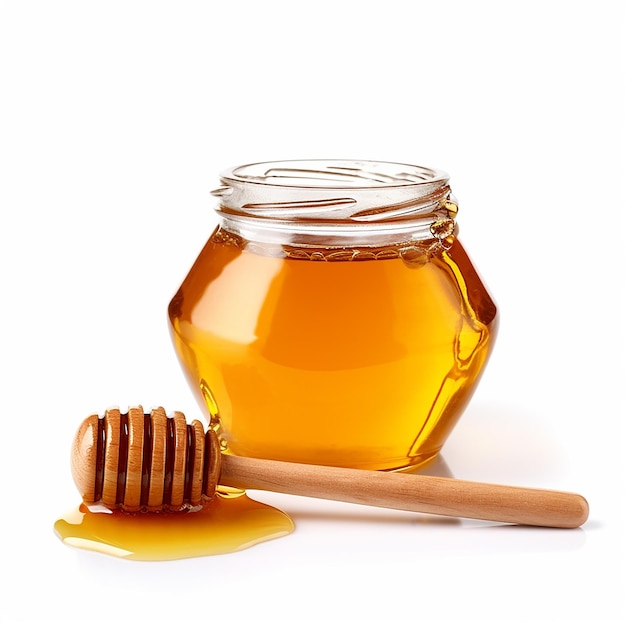 golden elixir honey in a jar