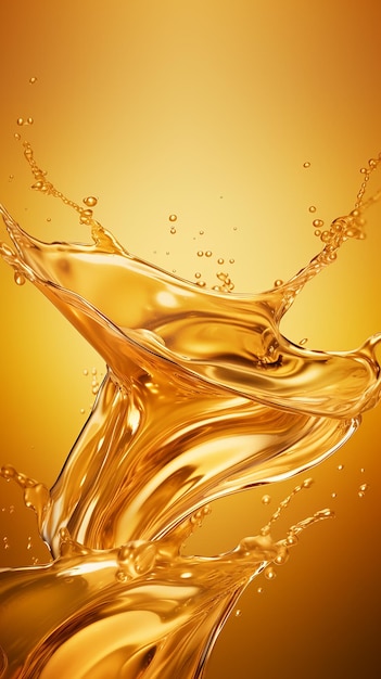 Golden Elixir Natural Light Photorealistic Liquid Gold Background