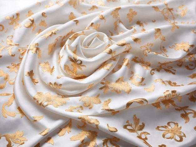 Golden Fabric Fashion Shinny Silk Background Image