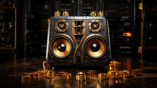 Golden Field Multimedia Speaker front view