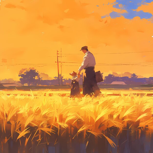 Golden Fields A Bonding Moment