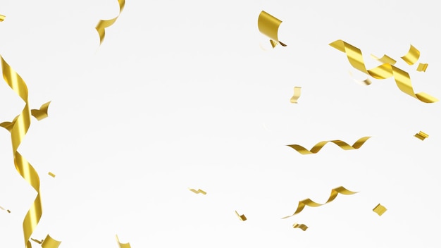 Golden foil confetti shiny background