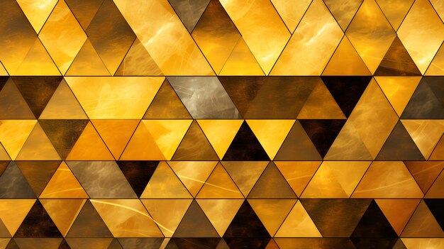 Golden Foil Geometric Pattern in Bold Design