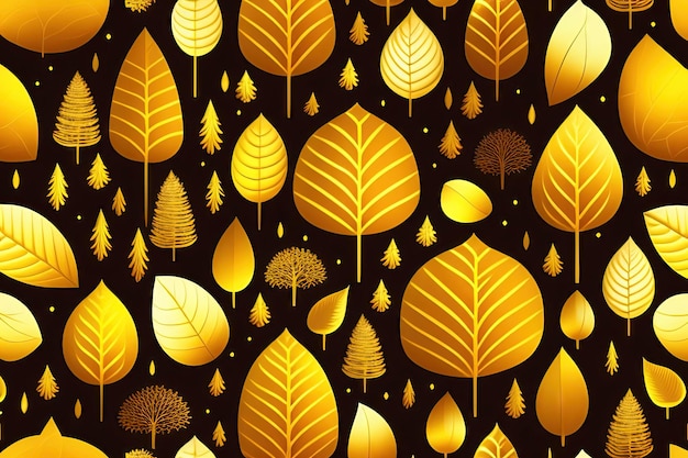 Golden forest Background