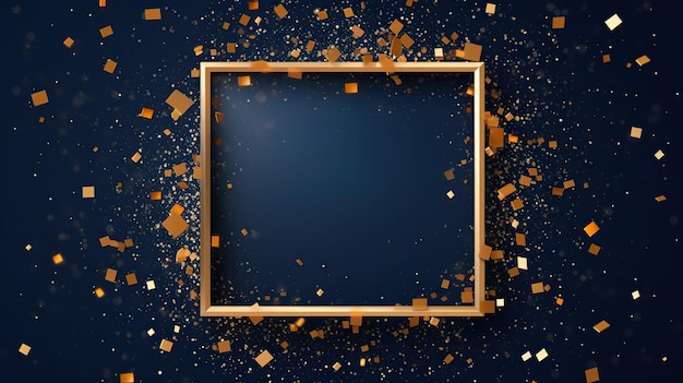 Photo golden frame abstract background