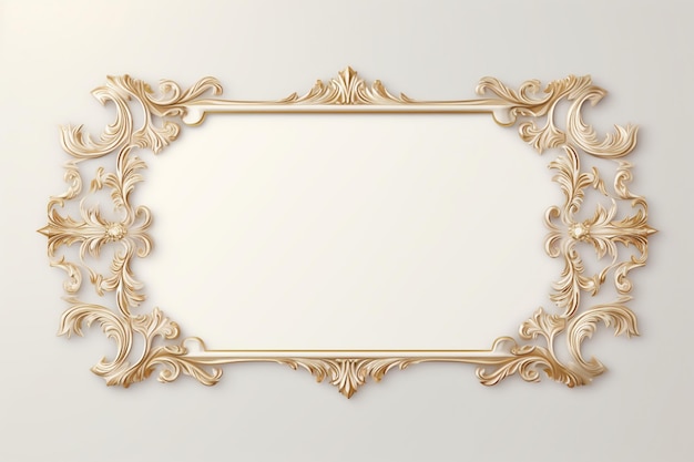 Golden Frame Design with copy space