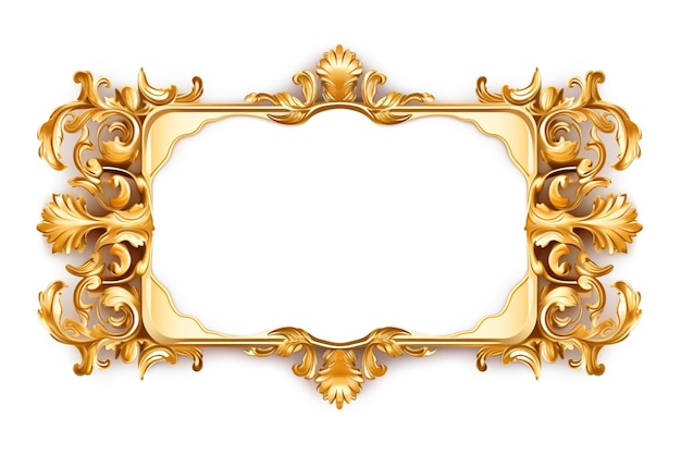 Golden Frame Design with copy space