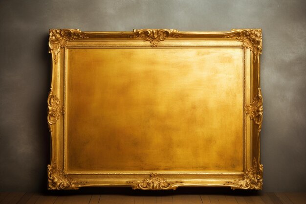 Golden Frame Design with copy space