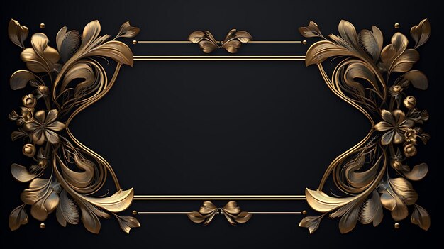 Photo golden frame designs featuring luxurious style and expensive decadent embellishments social post