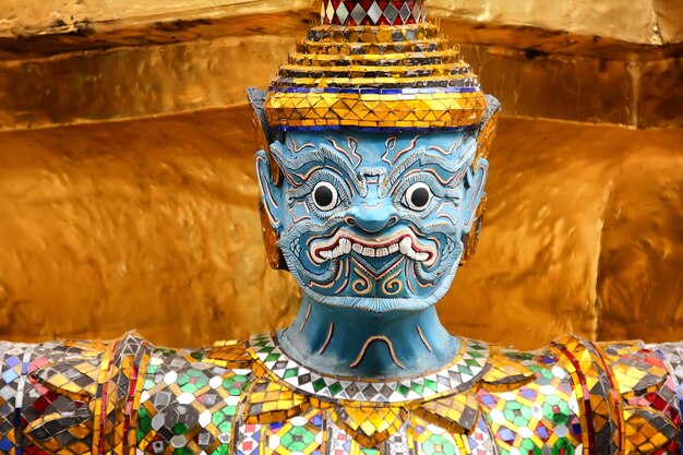 Golden garuda sculpture at Royal Palace, Bangkok,Thailand