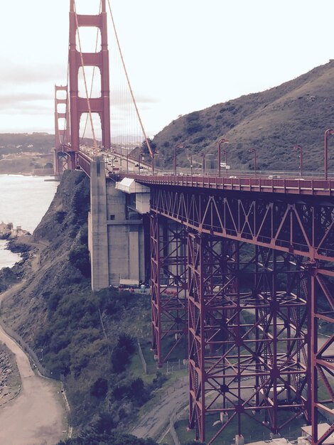 Photo golden gate bridge against sky