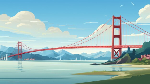 写真 ゴールデンゲートブリッジ サンフランシスコの陸と海を結ぶ壮大な橋