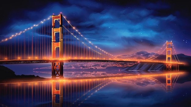 Golden Gate Bridge at night a mesmerizing sight for photography enthusiasts