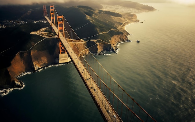 Golden Gate Bridge in San Francisco California United States of America