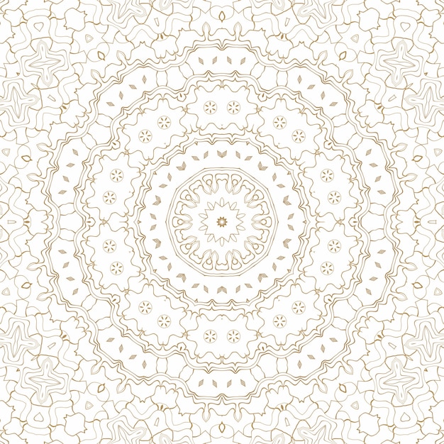 Golden geometric abstract background on white. Pattern for decoration and design, symmetrical pattern of gold color