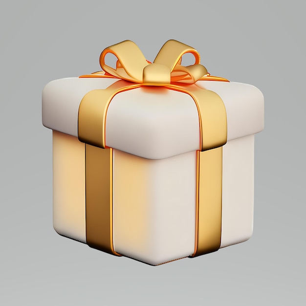 golden gift box created with Generative AI technology