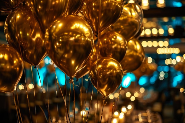 Golden Glamour Party Favors and Festive Vibes