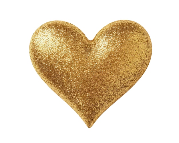 Golden Glitter Heart