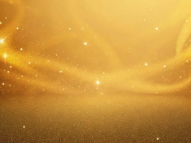 Golden glitter light Abstract background