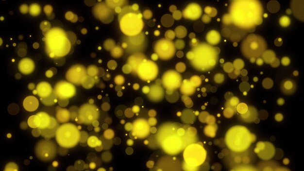 Golden glitter particle