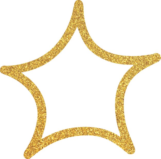 Photo golden glitter sparkle star gold foil glittering star