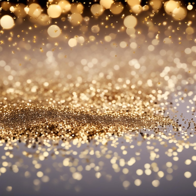Фото Золотая блестящая текстура рождественский абстрактный фон крупного плана фотографии
