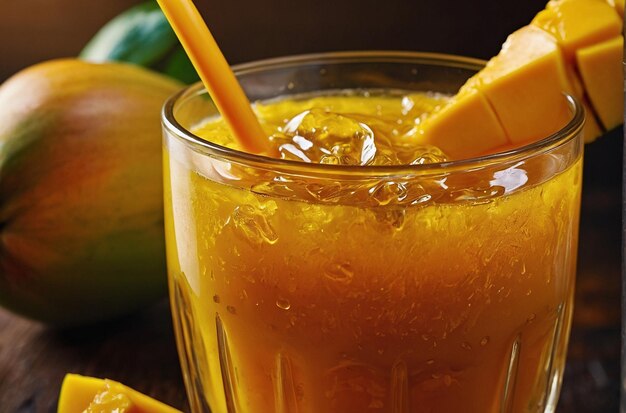 Golden Glow Mango Juice Delight