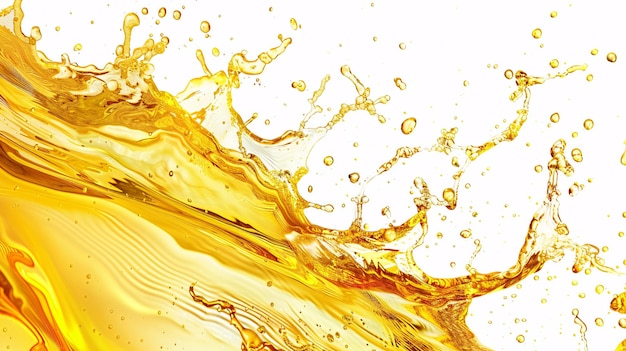 golden glow of the month yellow bubbles in a glass generative ai