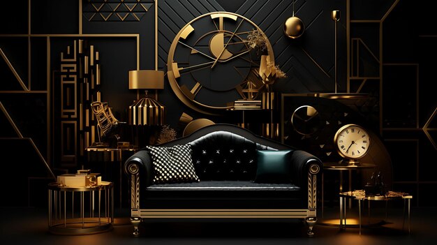 Golden Graphic Designs Boasting Luxury Style and Expensive Decor Lavishly Social Post Creative