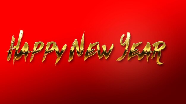 golden happy new year text calligraphy for posters and banner and also for social media creative