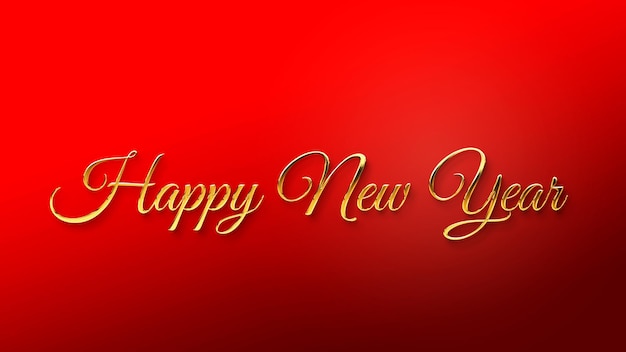 golden happy new year text calligraphy for posters and banner and also for social media creative