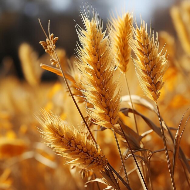 Golden Harvest Hues Yellow Background Image